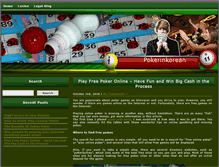 Tablet Screenshot of pokerinkorean.com